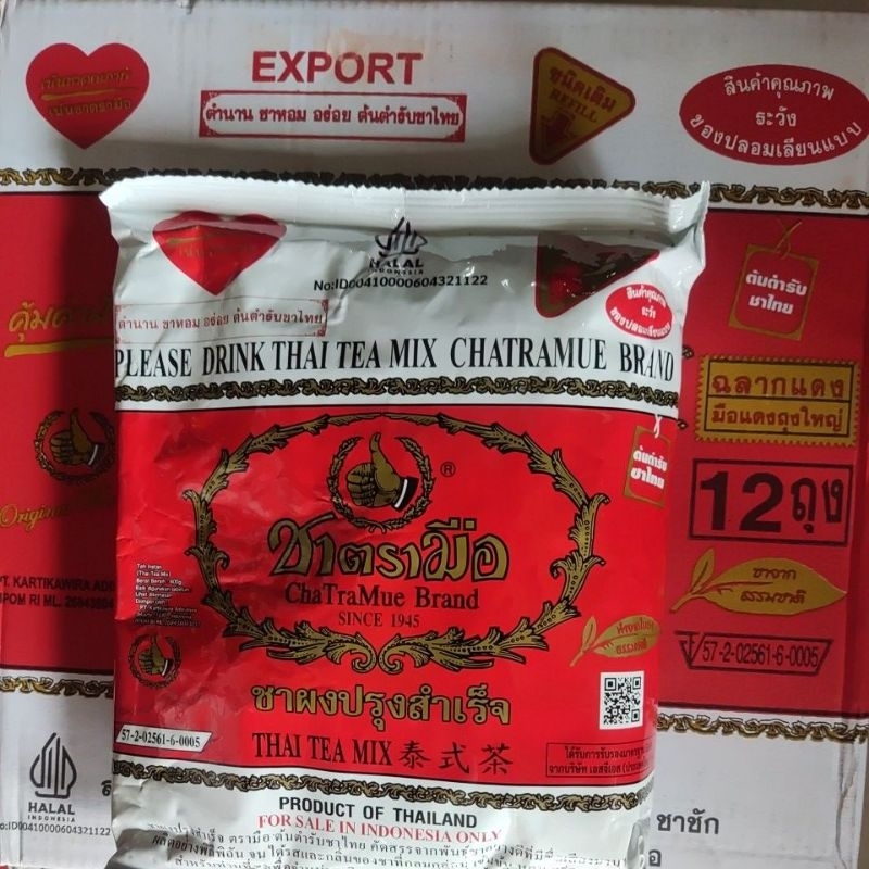 

thai tea chatramue original merah 400gram (HALAL & BPOM)