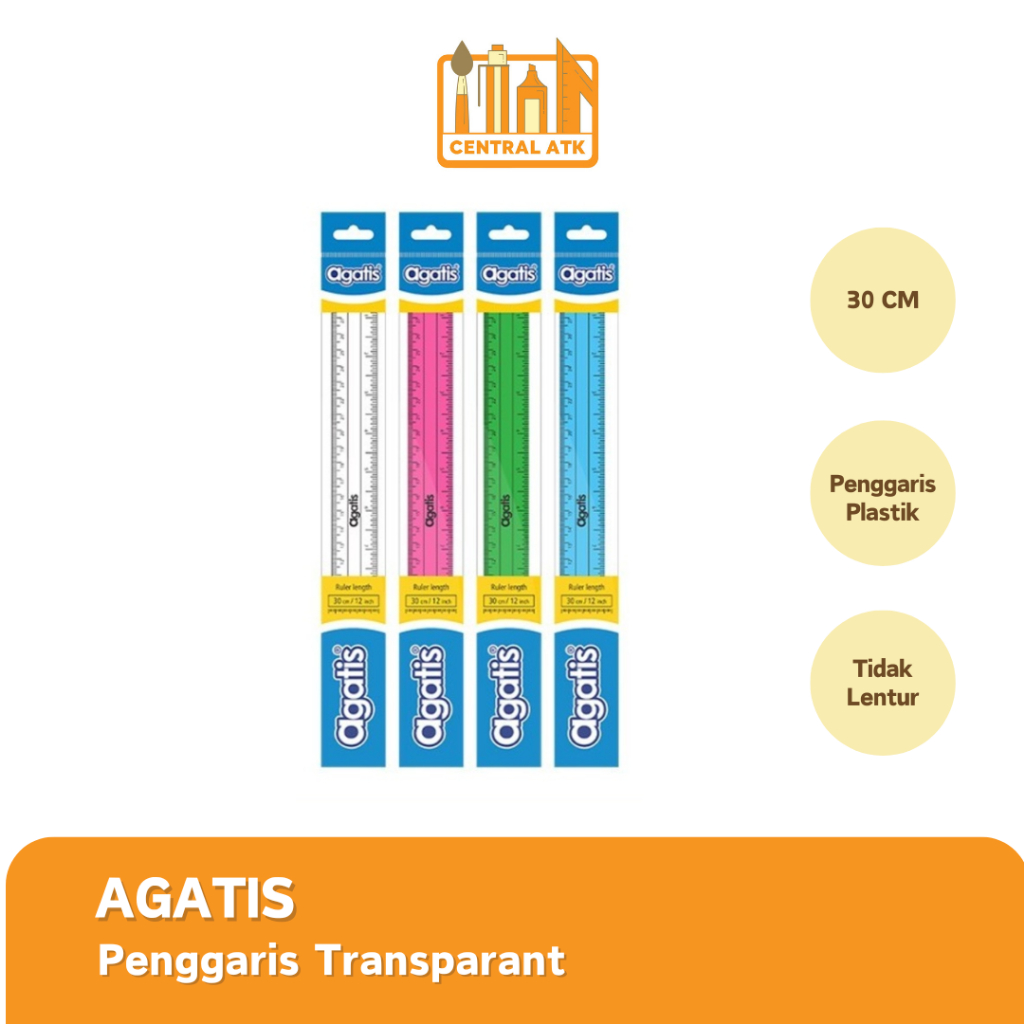 

PENGGARIS / GARISAN AGATIS 30CM (1 PCS)