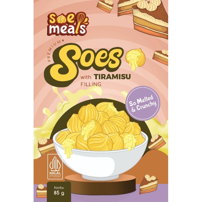 

SUS KERING 85gr ISI TIRAMISU / SOES COKELAT RASA TIRAMISU / SUS COKLAT LUMER