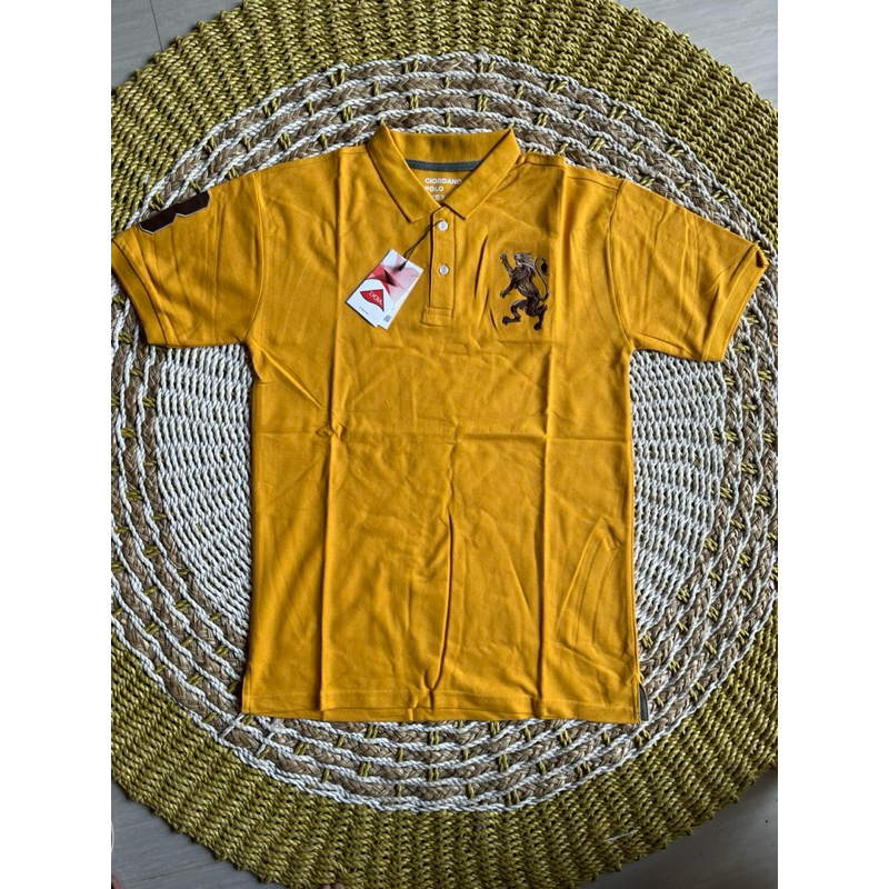 GIORDANO kaos kerah pria