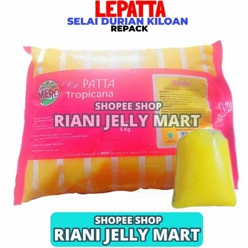 

Selai Durian Manis Wangi Creamfill Kiloan Lepatta 250g
