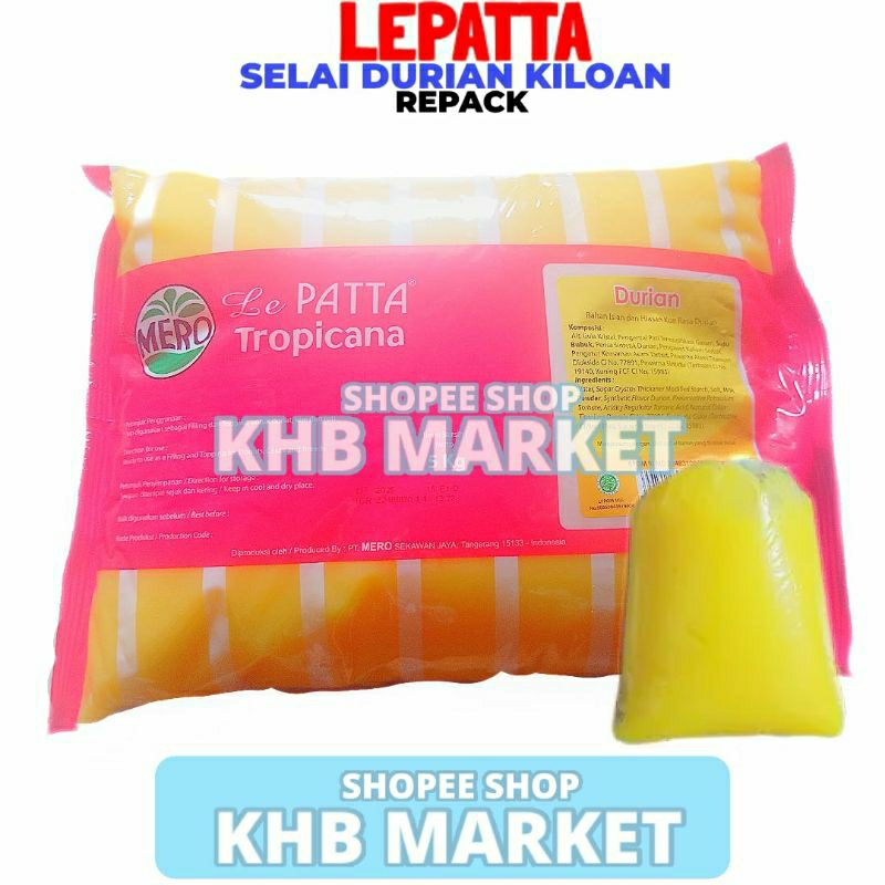 

Selai Durian Manis Wangi Creamfill Kiloan Lepatta 1Kg