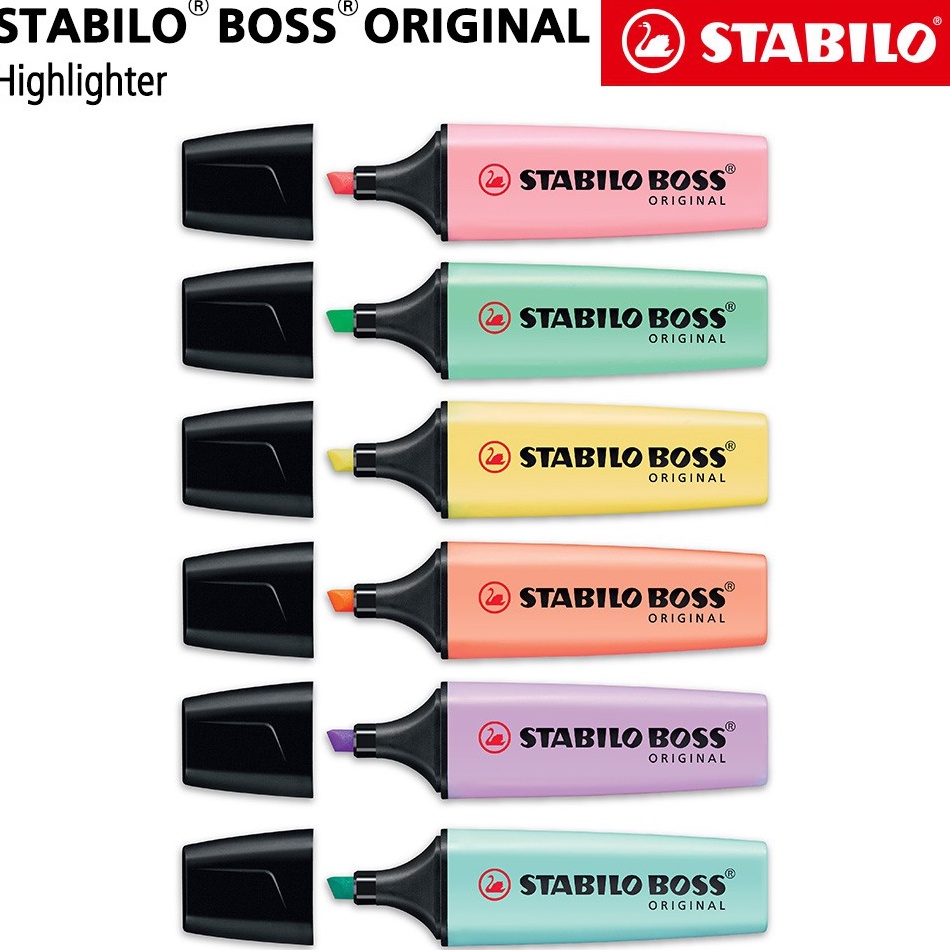 

KODE O25V STABILO Set 6 BOSS Pastel Edition Highlighter Original 6 pcs Marker and Pen