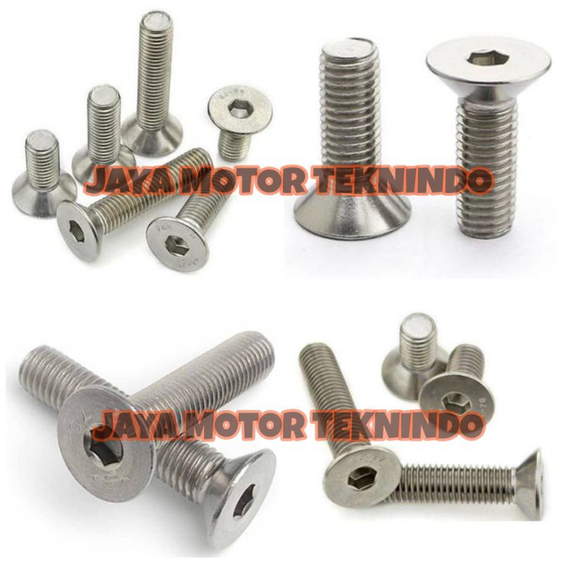 Baut L M10x25 Stainless Steel / Baut Verseng L M10x25 SS / Baut L Verseng M10x25 Stainles Steel / Ba