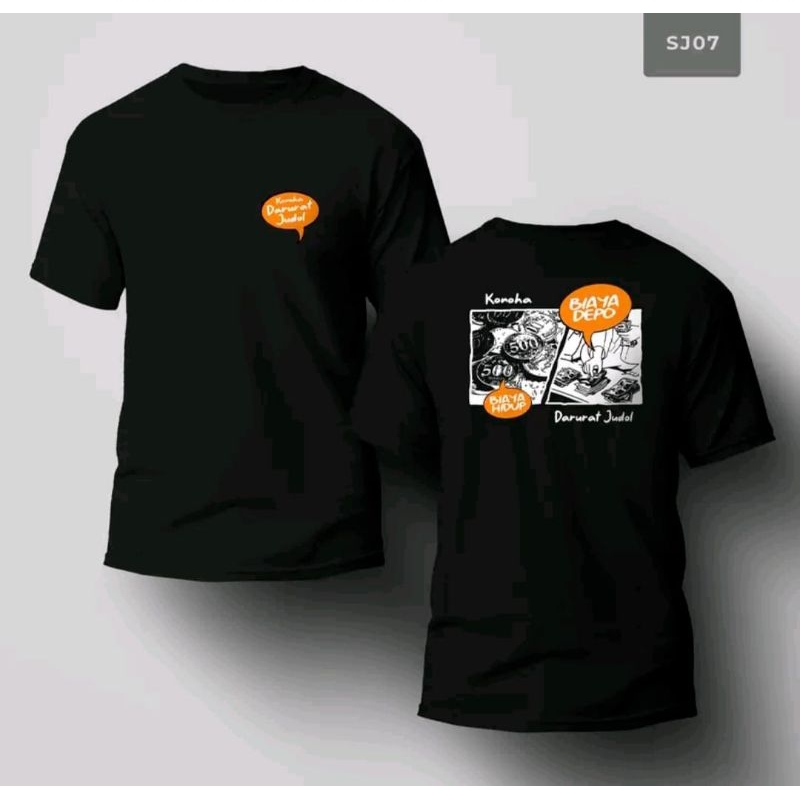 KAOS VIRAL KONOHA DARURAT JUDOL SABLON DTF