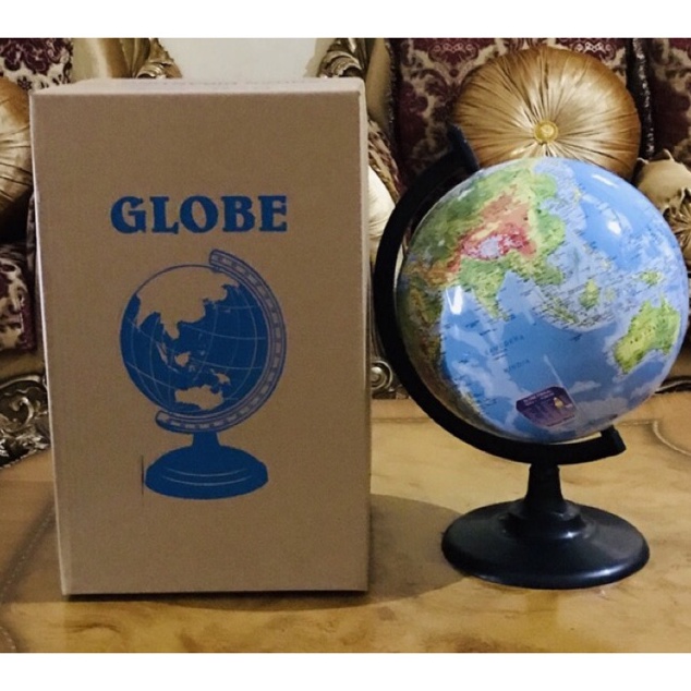 

KODE P19B Globe 3cm Bola Dunia 3 cm PLUS Packing Kayu