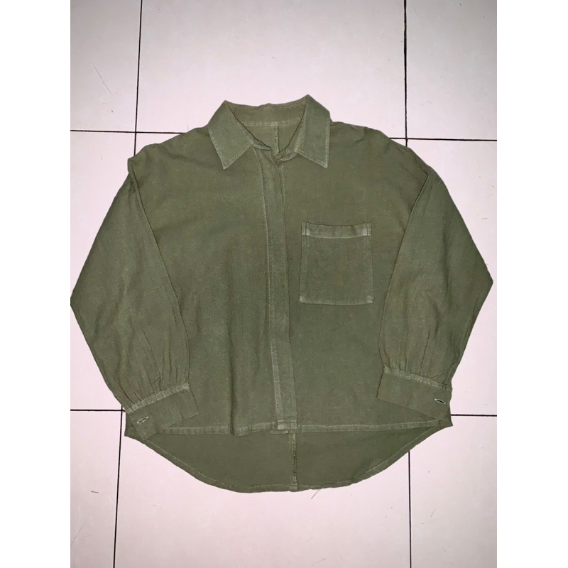 kemeja linen (preloved)