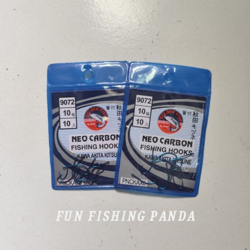 NEO CARBON 9072- kail pancing Golden fish neo carbon kawa akita kitsune kail biru