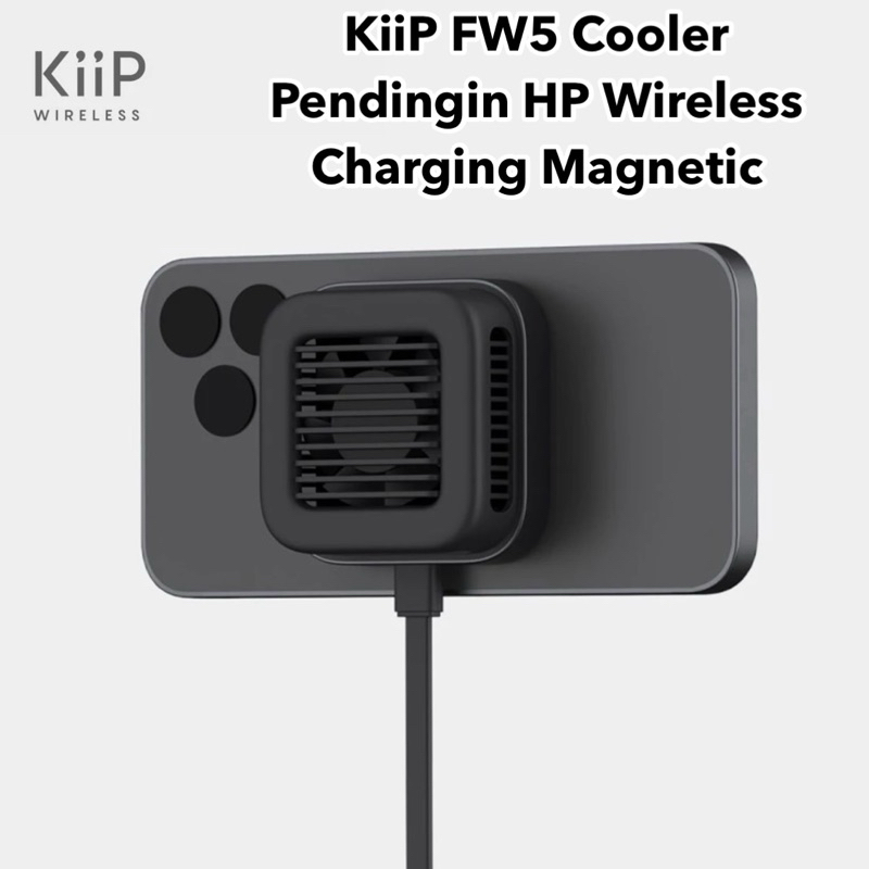 KiiP Wireless FW5 Cooler Magnetic Charging Pendingin HP Gaming Cooling