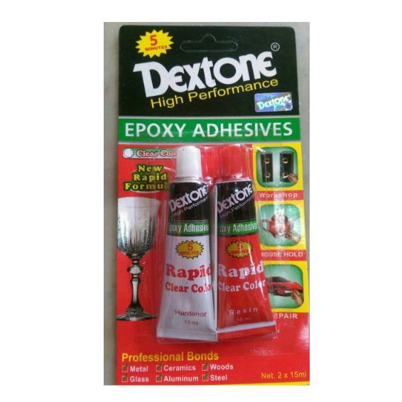 

KODE O98G Lem Epoxy Dextone Rapid 5 Menit Clear Color 3 ml Lem Campur Serbaguna