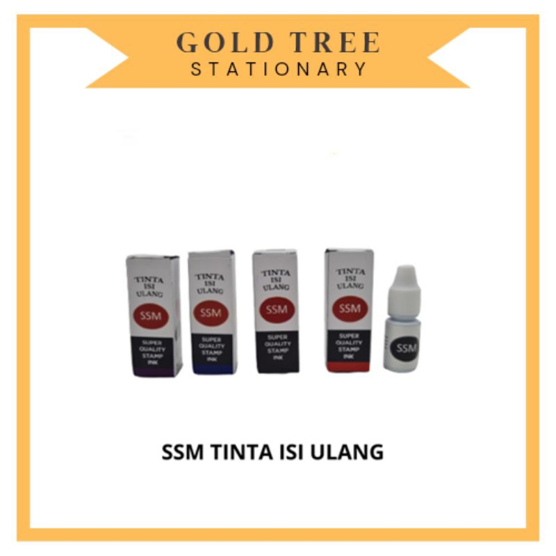 

Gold Tree - Tinta Cap Stempel Isi Ulang Otomatis SSM PCS