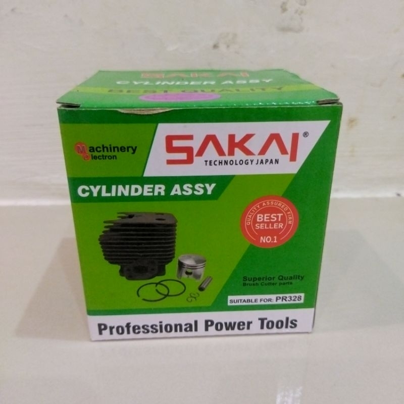 Blok / Cylinder Mesin Rumput 328 Merk Sakai Komplit