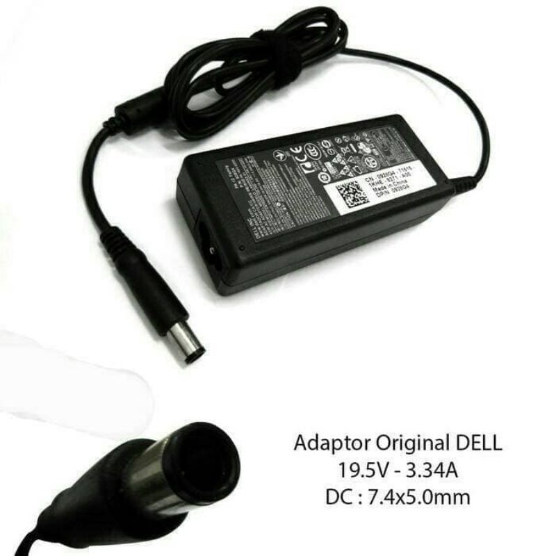 Adaptor Charger Laptop Dell Latitude D400 D510 D630 D410 D610 19.5V 3.34A Jarum Besar