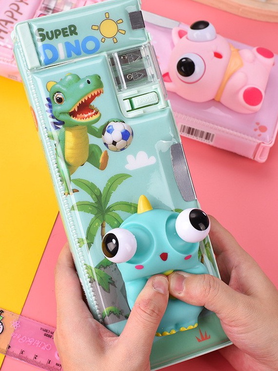 

KODE Q92R Tempat pensil squishy 3D tiga dimensi kotak pensil alat tulis lucu mainan anak perempuan lakilaki sekolah 565236 MATA BISA KELUAR