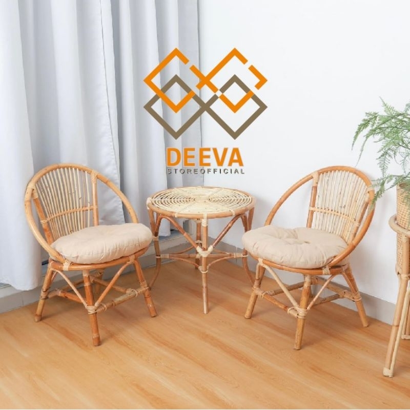 KURSIH TERAS MOMON ROTAN ASLI 1SET + MEJA / KURSI MOMON / KURSI TERAS ROTAN / KURSI TAMU ROTAN / KUR