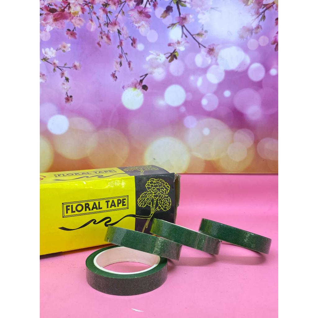 FLORAL TAPE WARNA HIJAU ISOLASI BUNGA