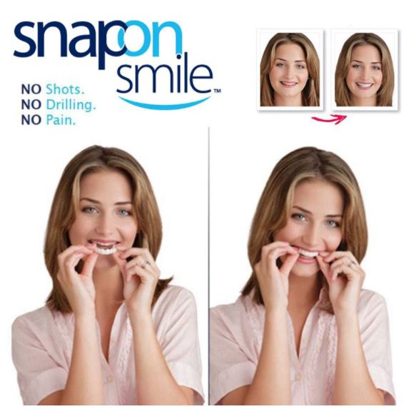 Snap on smile original autentic kualitas terbaik bisa COD | Gigi Palsu Silikon | SnapOn Smile 100% O