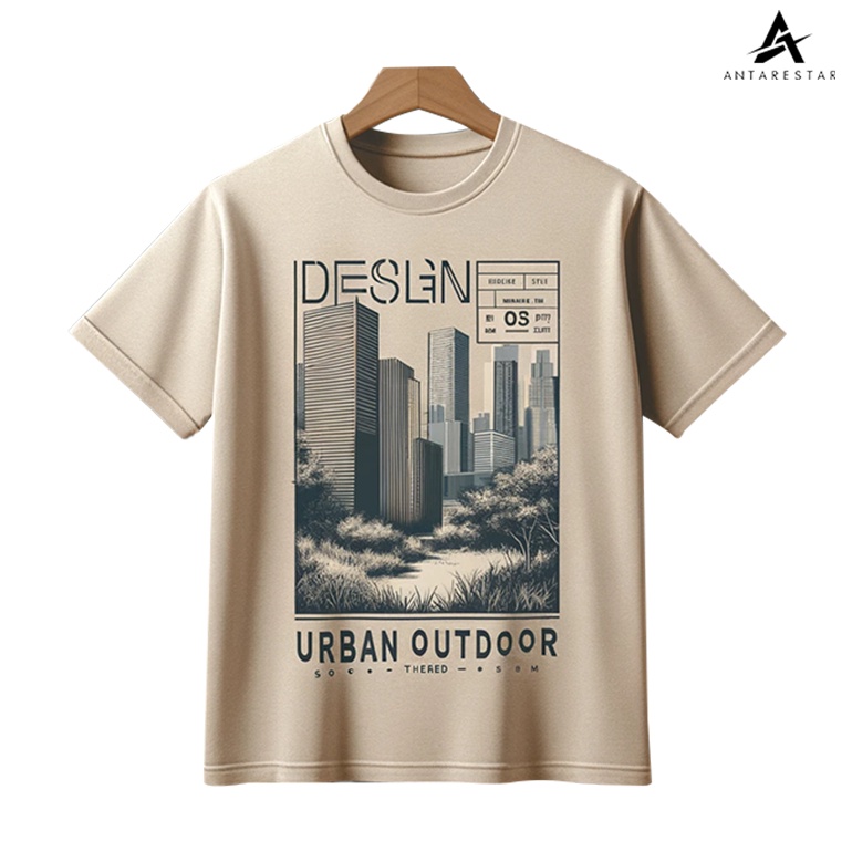 Borong Diskon  ANTARESTAR Official  T Shirt Urban Outdoor Kaos Distro Lengan Pendek Unisex
