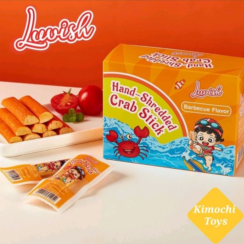 

Latiao CRAB STICK Hand Shredded LUVISH Box Isi 20 Latio