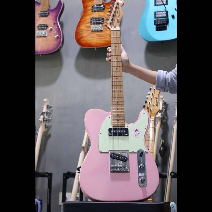 GITAR ELECTRIC BACCHUS BTE-2RSM SHELL PINK