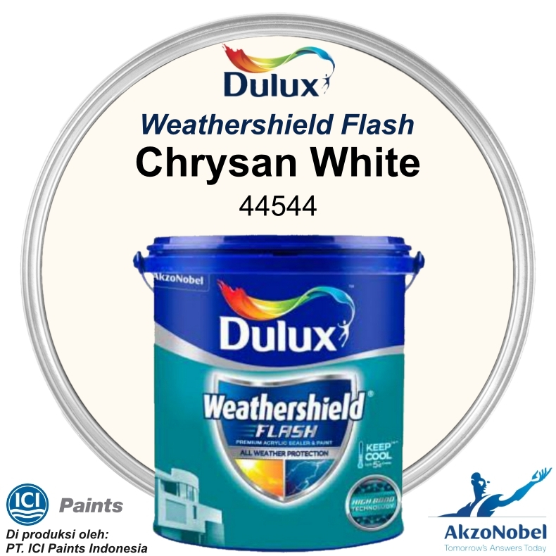 CAT DULUX WEATHERSHIELD FLASH 20 LT - CHRYSAN WHITE 44544