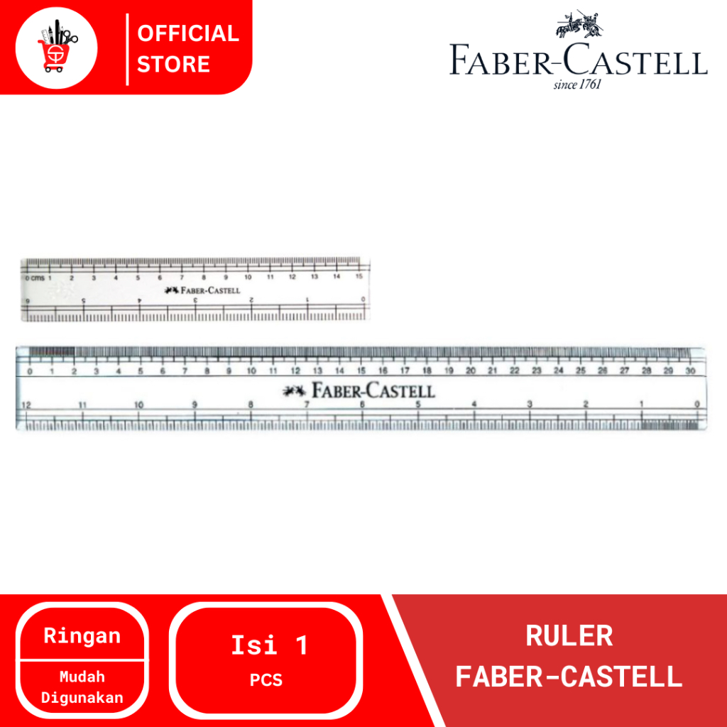 

Penggaris | Garisan | Ruler Faber-Castell 15/30CM (1 PCS)