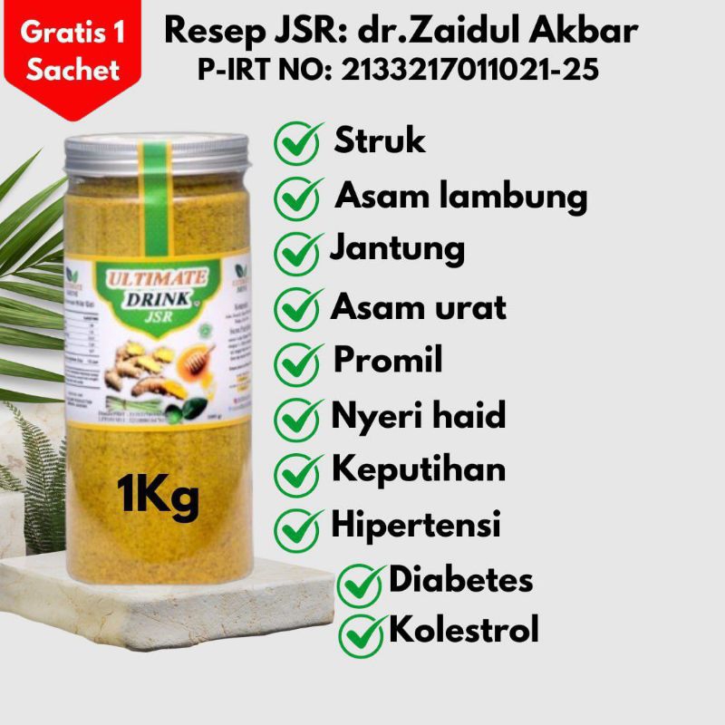 

jsr Zaidul Akbar paket ramuan jsr 1 bulan 1 kg/ultimate drink jsr/jsr ala dr.zaidul Akbar ramuan rimpang jsr