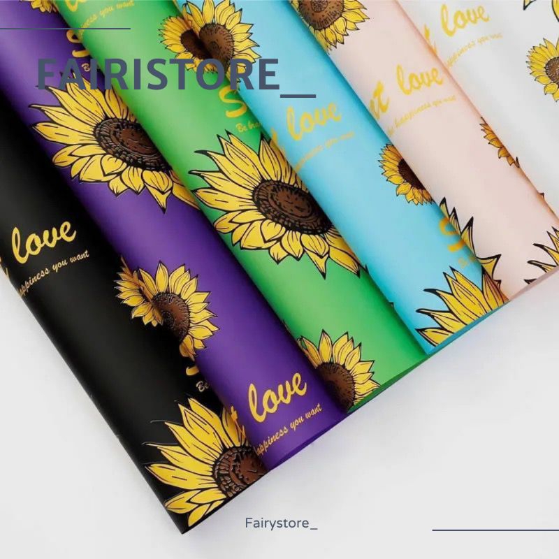 

Kertas Bunga Sunflower Pattern Little Flower Paper Kertas Buket Bunga Wrapping Paper (58×58) — K75