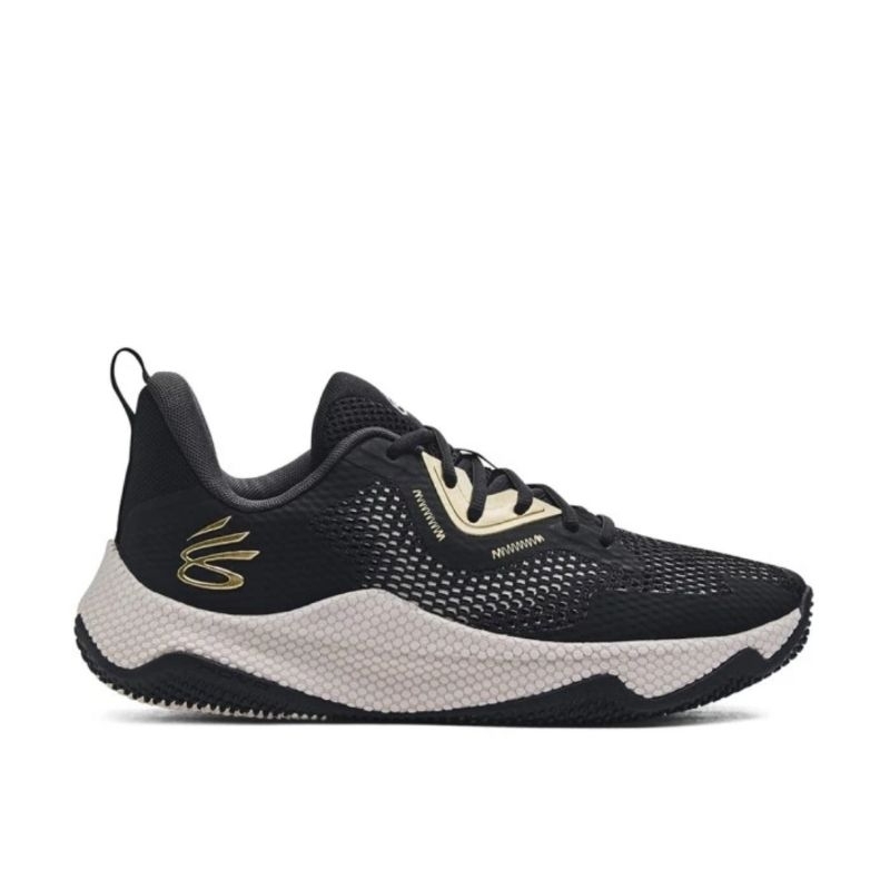 Sepatu Basket Under Armour UA Curry HOVR Splash 3 Black Gold Original - BNIB