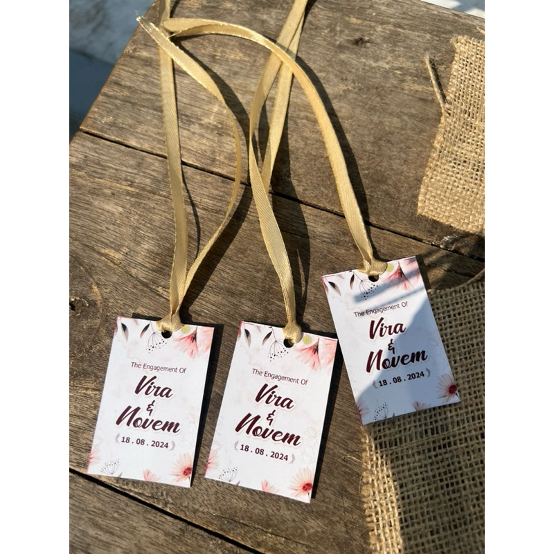 

Rubby - (isi 55pc) Hangtag Pita Kartu Souvenir / Kartu Pita untuk Souvenir