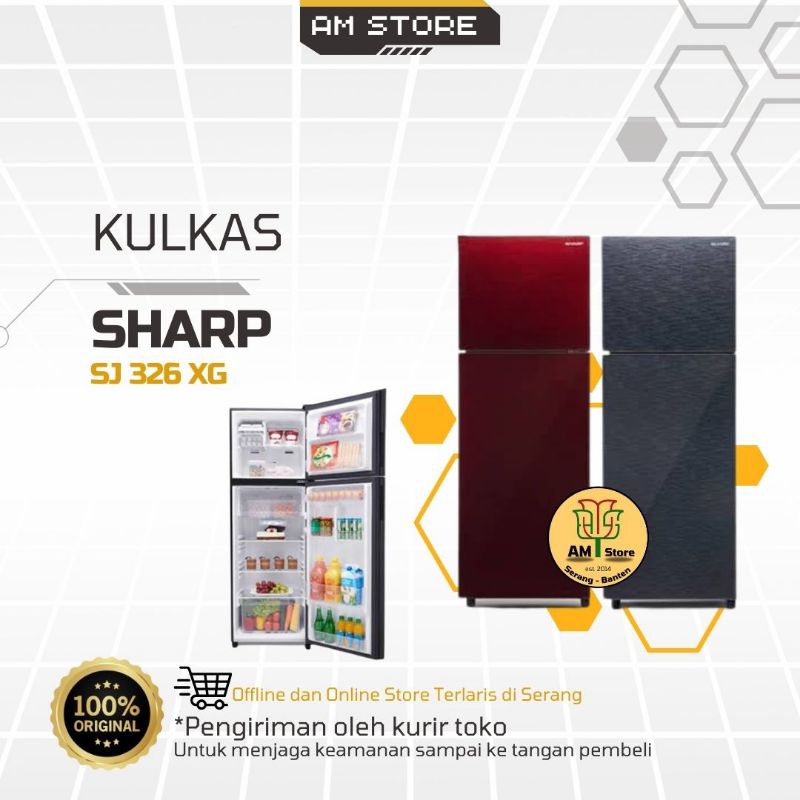 Kulkas 2 Pintu Sharp SJ 326 XG