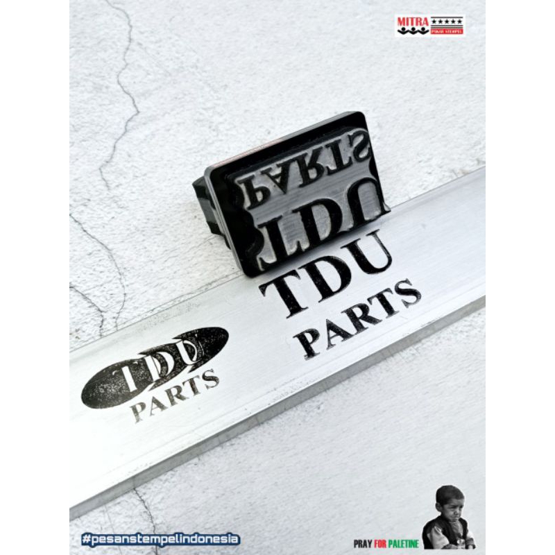 

stempel galvalum cap baja ringan penanda logo