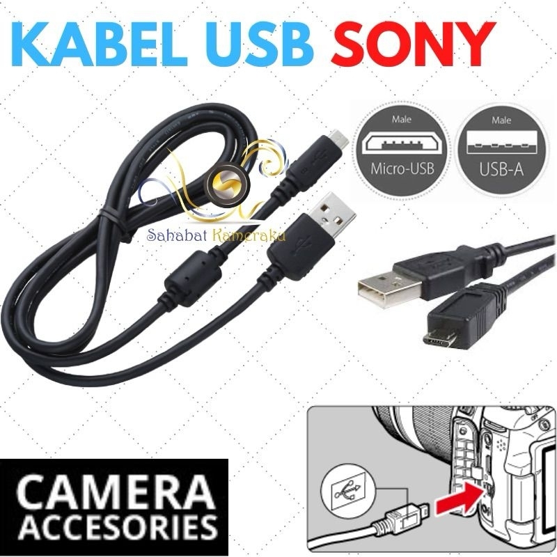 Kabel USB Charger Sony Cyber-shot DSC-RX100M3 (RX100 III) HDR-AS30