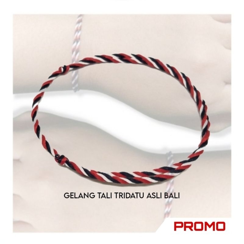 PROMO | gelang tali tridatu asli bali gelang tridatu asli gelang tridatu bali (slide)