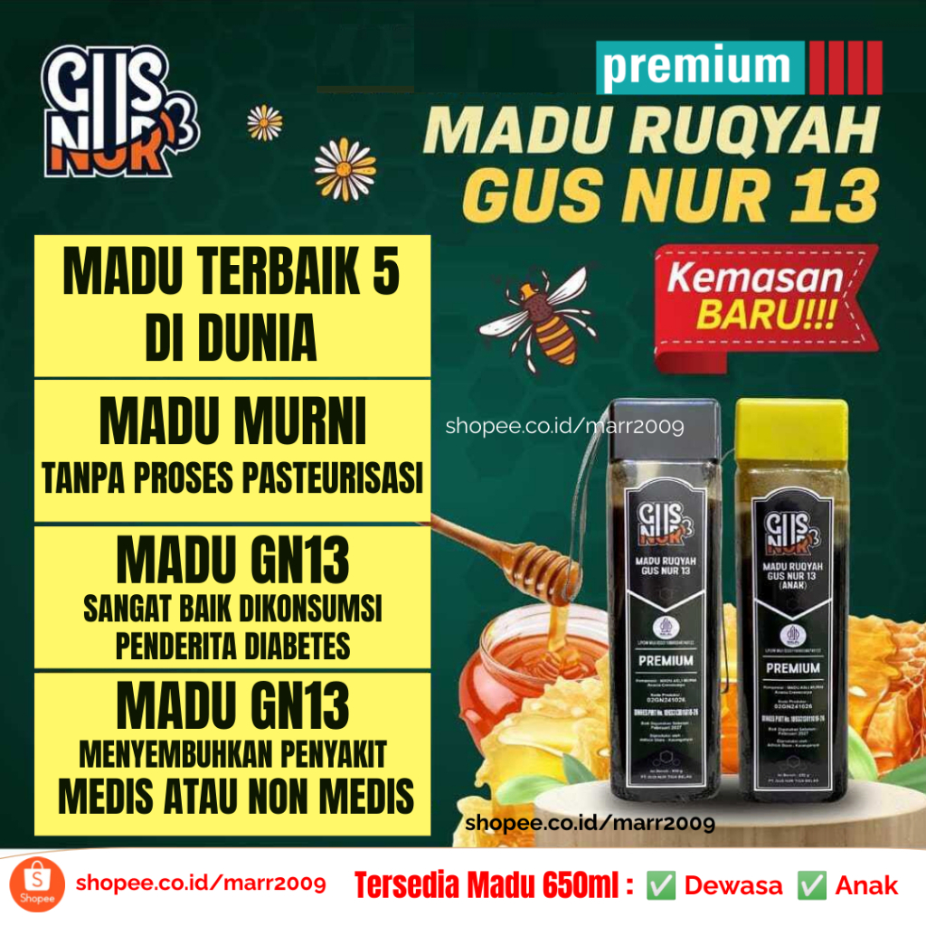 

MADU RUQYAH GN13 - MADU GN13 - MADU ASLI - MADU AKASIA - MADU MURNI - MADU GUS NUR