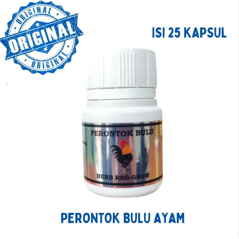 HERB REG GROW SILVER PERONTOK BULU AYAM & BURUNG OBAT VITAMIN MEMPERCEPAT PERONTOKAN BULU AYAM & BUR