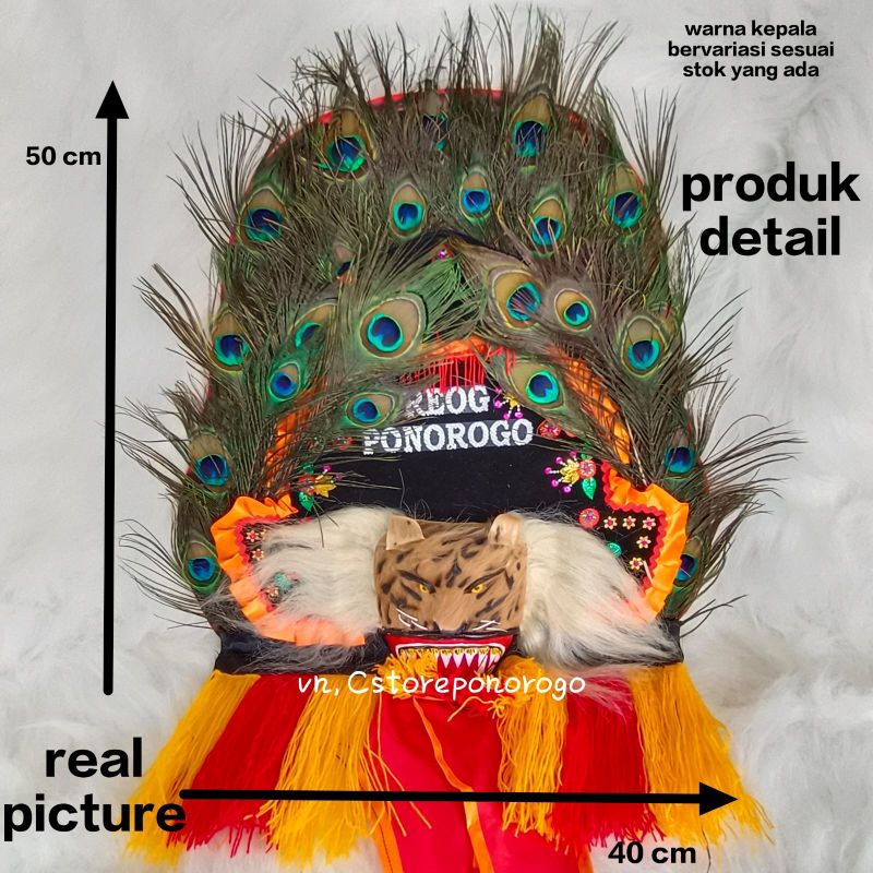REOG ASLI 50 CM / reog mini / reog asli / reog / barongan / barongan devil / berongan kediri / ganon