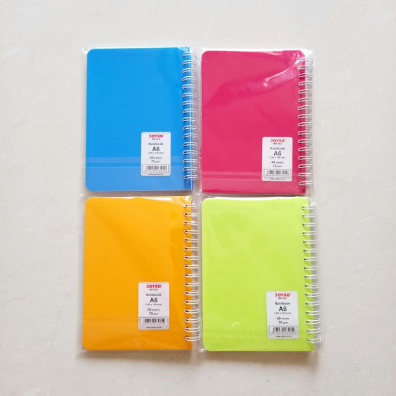 

[ ECER MURAH ] Notebook Buku Notes Buku Spiral A6 Joyko NB-665 ( Ukuran 14.8 x 10.6 cm )