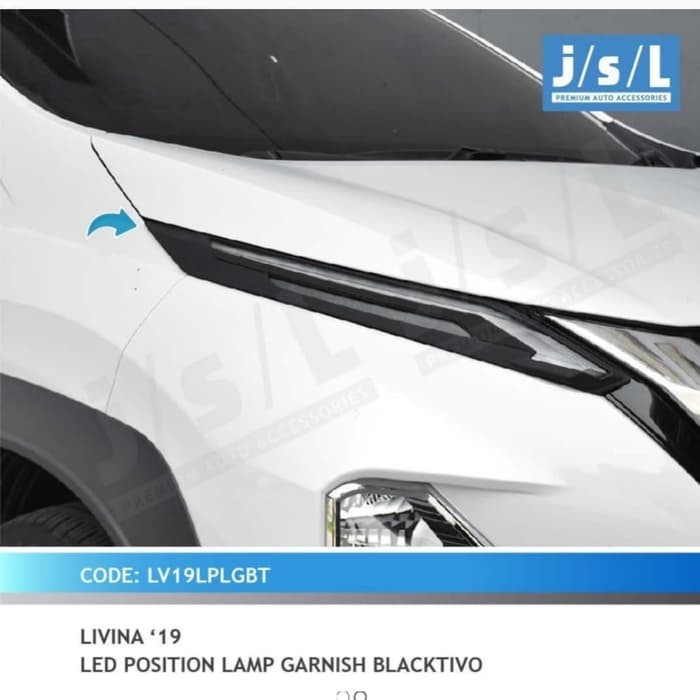 Garnis Depan All New Livina 2019 LED Position Blacktivo