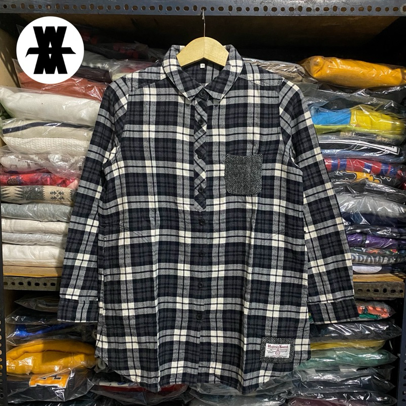 Closshi x Harris Tweed Plaid Flanel L/S Shirt