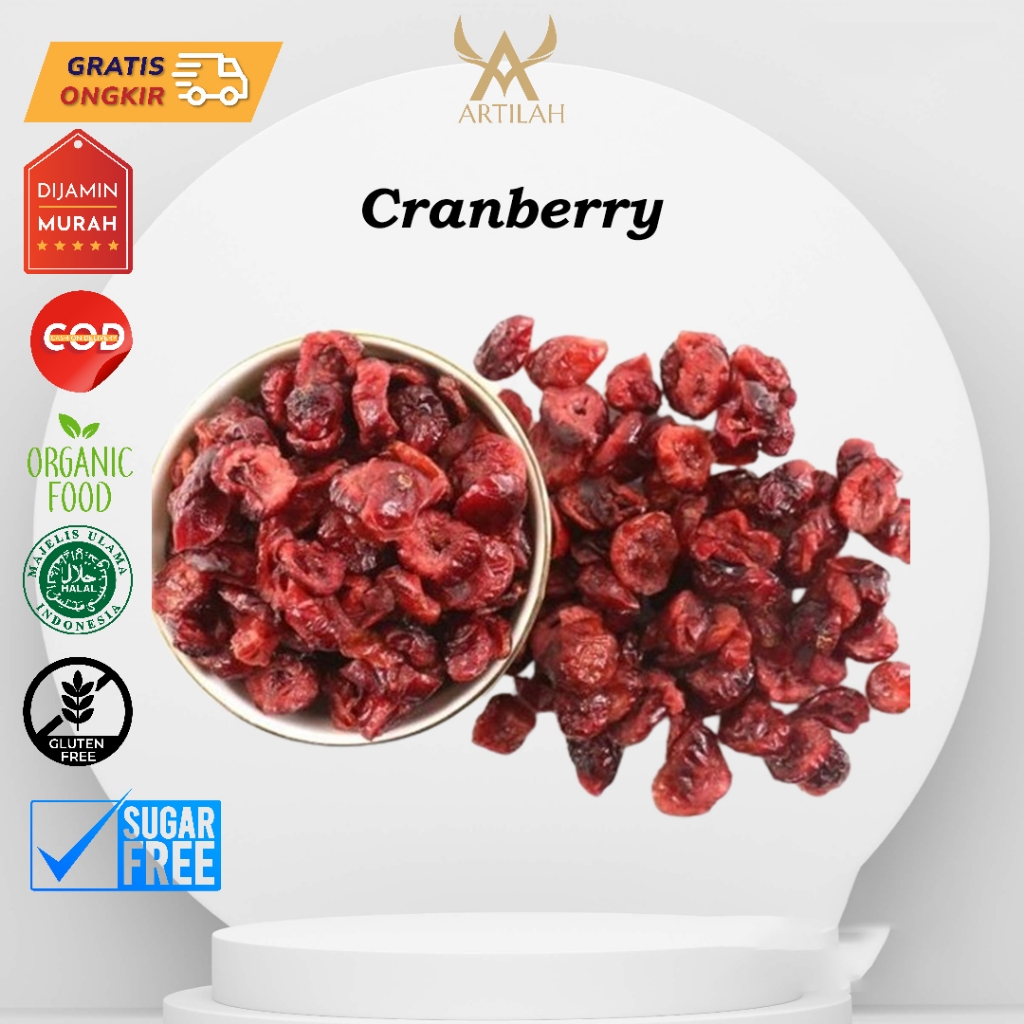 

Dried Cranberry 1000gram/1kg / Buah Cranberry Kering