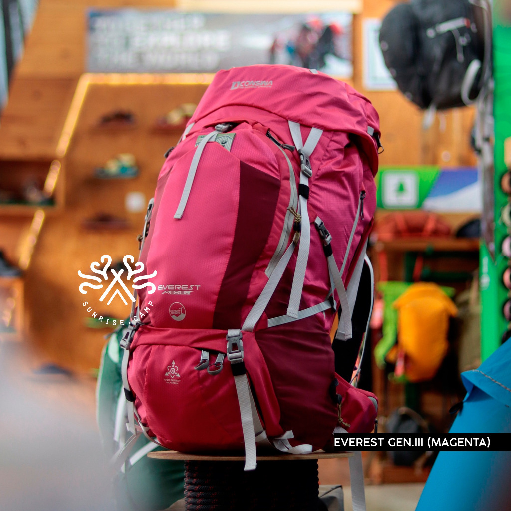 CONSINA EVEREST 60+5L EXPERT SERIES RANSEL GUNUNG GEN 3 - CARIER