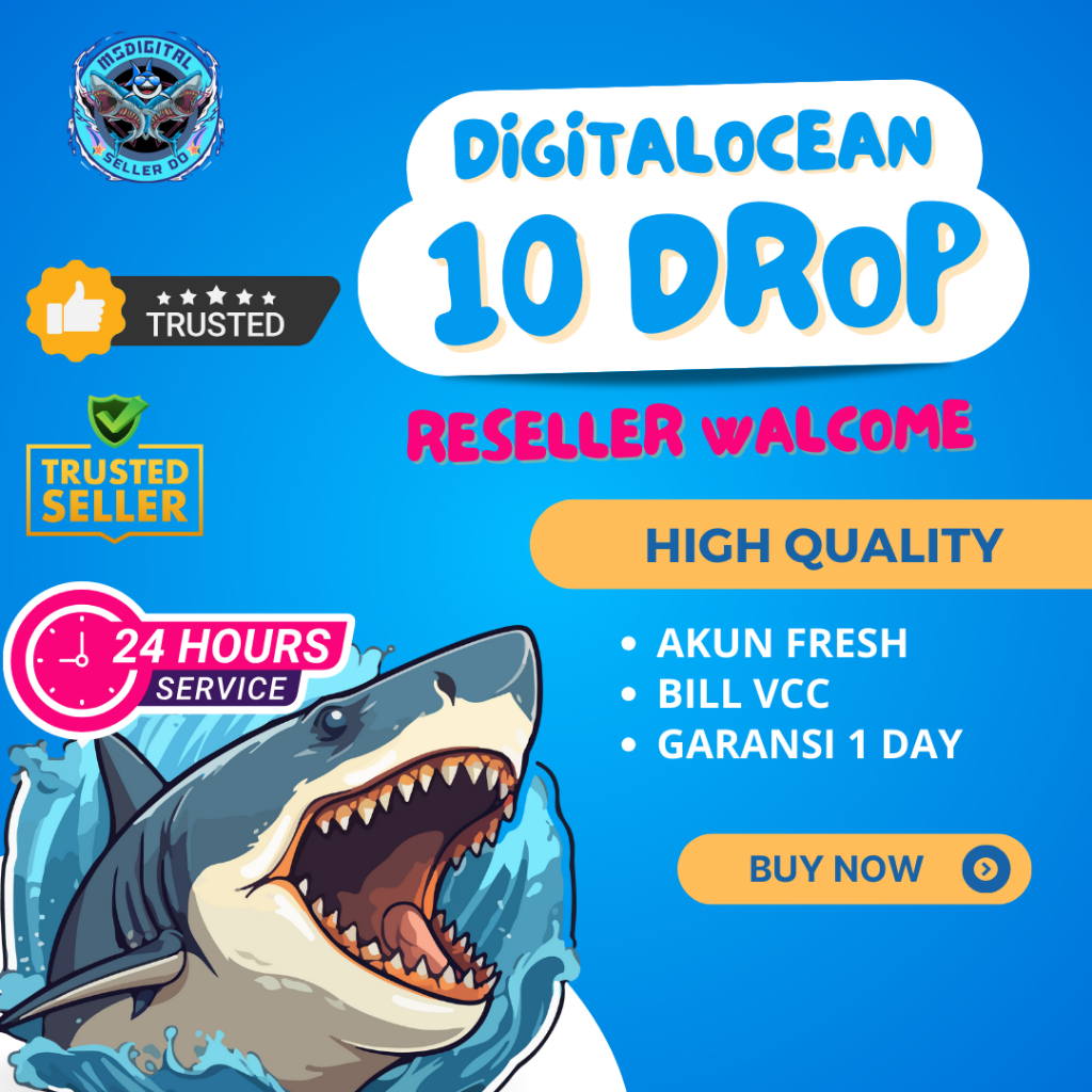 Akun DigitalOcean 10 Droplet Termurah