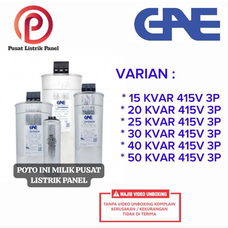 Capasitor GAE MKPG 50 KVAR 415V /capasitor panel ORIGINAL GAE new