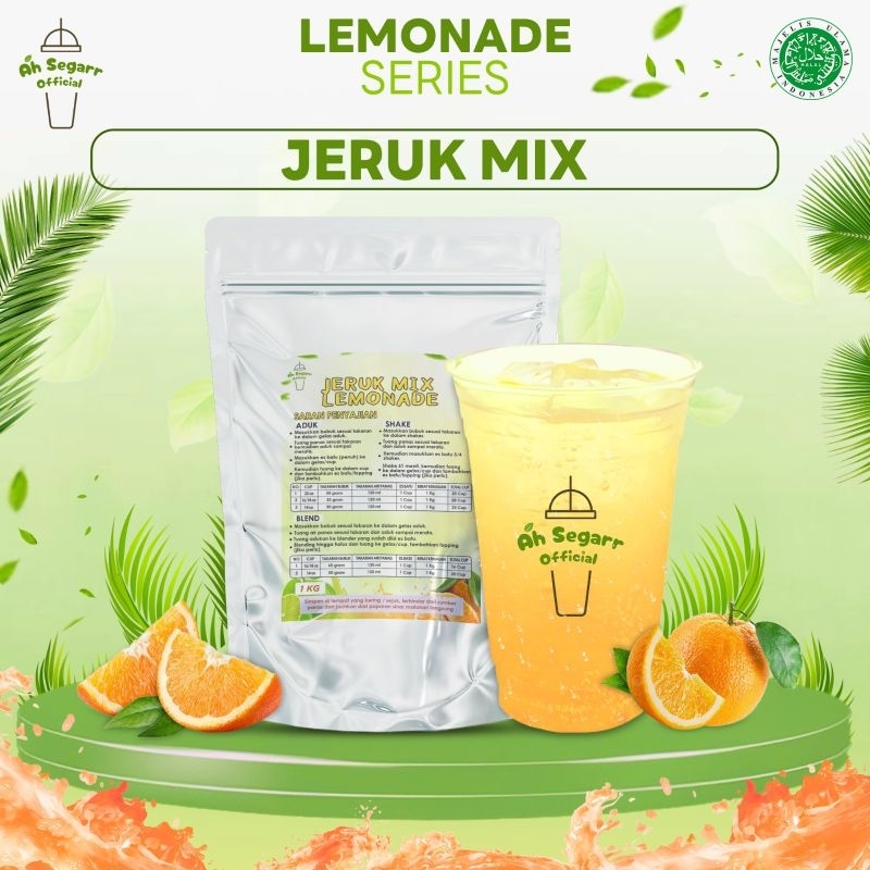 

[Bisa Cod] Jeruk Mix Lemonade/Jeruk Peras/ Bubuk Minuman Rasa Jeruk Premium Instan 1Kg