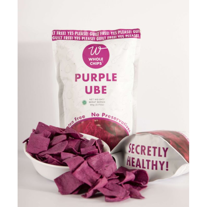 

Whole Chips Purple Ube 90gr - Keripik Ubi Ungu Sehat Bebas MSG