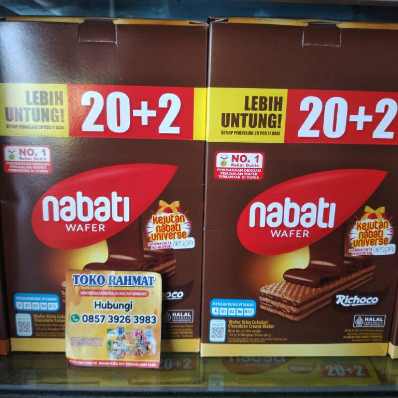 

Nabati Wafer Box (Coklat dan Keju)