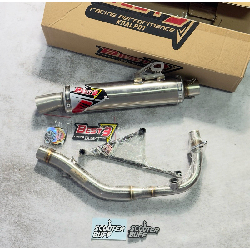 Knalpot Best3 Sukhoi Vespa Sprint Primavera S LX