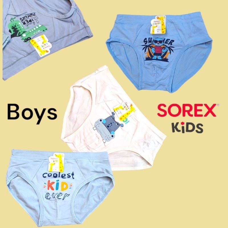 [GROSIR 6PCS]Sorex- Celana Dalam Anak Cowok/Cd anak Cowok Sorex/cd anak laki laki/Bahan lembut dan N