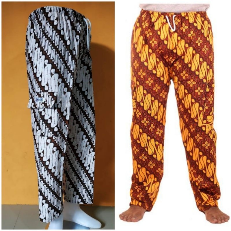 celana batik pria panjang jumbo betawi